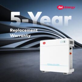 itel 2.56kWh Lithium Battery - Wall-Mounted Backup for Homes & Shops (25.6V, LiFePO4) 1