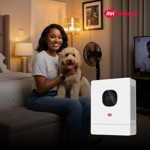 itel 3kW Hybrid Solar Inverter – 24V, Pure Sine Wave (Powers ACs, TVs, Fridge) 3