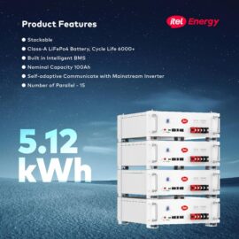 itel 5.12kWh Lithium Battery – Long Backup for Homes, Clinics & Offices (48V, LiFePO4) 2