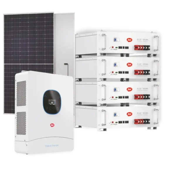Itel 6kW Solar Power System with 20.48kWh Lithium Battery and 3.28kW Solar Panel Array – Full Day + Night Power (AC, Fridge, Lights, TV)