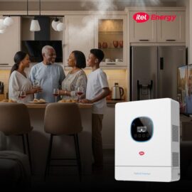 itel 6kW Hybrid Solar Inverter – Dual AC Output for Homes & Clinics (48V, IP54 Rated) 3