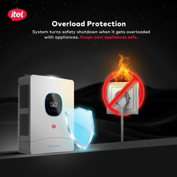 itel 6kW Hybrid Solar Inverter – Dual AC Output for Homes & Clinics (48V, IP54 Rated) 5