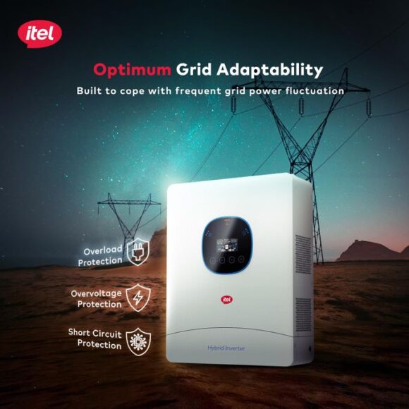 itel 6kW Hybrid Solar Inverter – Dual AC Output for Homes & Clinics (48V, IP54 Rated) 6
