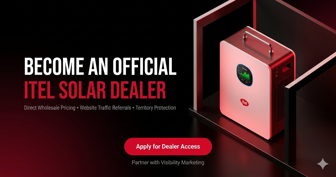 Become an Official itel Solar Dealer with Visibility Marketing